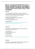 DENTAL HYGIENE BOARD REVIEW EXAM 5 &vert;&NewLine;DENTAL HYGIENIST&vert; DENTAL HYGIENIST &vert;&NewLine;LATEST 2025-2026 QUESTION AND CORRECT&NewLine;ANSWER WITH EXPLANATION