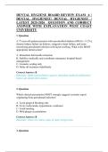 DENTAL HYGIENE BOARD REVIEW EXAM 6 &vert;&NewLine;DENTAL HYGIENIST&vert; DENTAL HYGIENIST &vert;&NewLine;LATEST 2025-2026 QUESTION AND CORRECT&NewLine;ANSWER WITH EXPLANATION 