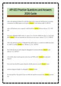 API 653 Practice Questions and Answers&NewLine;2026 Guide