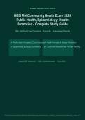HESI RN Community Health Exam 2026&sol;2027 &ndash; Complete Exam-Style Questions &vert; 100&percnt; Verified Answers &vert; Detailed Rationales &ndash; Pass Guaranteed &ndash; A&plus; Graded&NewLine;&NewLine;