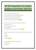 API 653 Closed Book 215 Practice&NewLine;Questions and Answers 2026 Quiz