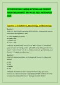 OSTEOPOROSIS EXAM QUESTIONS AND CORRECT &NewLine;ANSWERS &lpar;VERIFIED ANSWERS&rpar; PLUS RATIONALES &NewLine;2026 