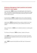 IB Business Management Exam questions and answers&NewLine;Graded A&plus;&vert; latest update&NewLine;Consumer Goods -The physical and tangible goods sold to the general&NewLine;public&period; They include cars and washing machines&comma; which are referred to as durable&NewLine;consumer goods&period; Non-durable