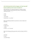 ICD 10 CM and ICD 10 PCS Chapter 23 Test Yourself&NewLine;Exam questions and answers Graded A&plus;&NewLine;Office Progress Note&colon; "Tim is being seen today due to a complaint of painful&NewLine;urination&period; This may be caused by stenosis of the urethra&period;" This case would
