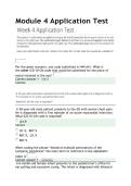 HIT 205 MODULE 4 APPLICATION TEST QUESTIONS WITH CORRECT ANSWERS