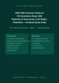 WGU C963 American Politics & US Constitution Exam 2026&sol;2027 &ndash; Complete Exam-Style Questions &vert; 100&percnt; Verified &vert; Detailed Rationales &ndash; Pass Guaranteed &ndash; A&plus; Graded&NewLine;&NewLine;