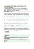 HIT 205 MODULE 6 APPLICATION TEST QUESTIONS WITH COMPLETE SOLUTIONS
