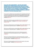 WGU D487 PRE-ASSESSMENT&colon; SECURE SOFTWARE &NewLine;DESIGN &lpar;KEO1&rpar; &lpar;PKEO&rpar; Updated Exam 2026 WITH Recent &NewLine;Newest Verified And Well Analyzed Exam Questions  &lpar;Actual &NewLine;Exam 2026-2027&rpar; Correct Detailed & Verified ANSWERS &NewLine;&lpar;100&percnt; Accurate Solutions&rpar; ALREADY GRADED A&plus;&vert;&vert;