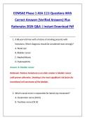 Buddle for COMSAE Phase 1 ASA 107i Questions With Correct Answers &lpar;Verified Answers&rpar; Plus Rationales 2026 Q&A &vert; Instant Download Pdf