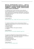 DENTAL RADIOGRAPHY EXAM 6 &vert; DENTAL&NewLine;HYGIENIST &vert; LATEST 2025-2026 QUESTION AND&NewLine;CORRECT ANSWER WITH EXPLANATION