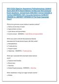WGU D236 Objective Assessment Pathophysiology Updated &NewLine;Exam 2026 WITH Recent Newest Verified And Well Analyzed &NewLine;Exam Questions  &lpar;Actual Exam 2026-2027&rpar; Correct Detailed & &NewLine;Verified ANSWERS &lpar;100&percnt; Accurate Solutions&rpar; ALREADY &NewLine;GRADED A&plus;&vert;&vert;NEWEST VERSION O