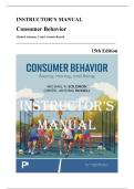 Instructor Manual &mdash; Consumer Behavior&comma; 15th Edition &lpar;Solomon&comma; Russell&comma; 2026&rpar; &vert; All 14 Chapters Covered