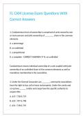 FL CAM License Exam Questions With Correct Answers 