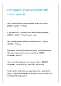 CNA Chapter 4 exam questions with correct answers