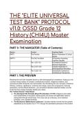 2026&sol;2027 S-Tier Elite Universal Test Bank&colon; OSSD Grade 12 History &lpar;CHI4U&rpar; &vert; Master Examination & Distractor Analysis &lpar;20&plus; High-Rigor MCQs&rpar;