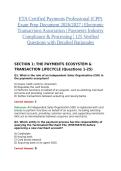 ETA Certified Payments Professional &lpar;CPP&rpar; Exam Prep Document 2026&sol;2027 &vert; Electronic Transactions Association &vert; Payments Industry Compliance & Processing &vert; 125 Verified Questions with Detailed Rationales&NewLine;