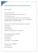 Refrigeration RETA Exam with verified detailed answers