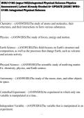 WGU C165 &lpar;wguc165&rpar;Integrated Physical Science Physics Assessment &vert; Latest Already Graded A&plus; UPDATE &vert;2026&excl;&excl; WGU-C165&colon; Integrated Physical Science&NewLine;&NewLine;