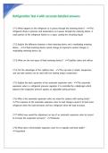 Refrigeration Test 4 with accurate detailed answers