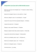 Refrigeration Cycle Exam with verified detailed answers