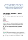 Cicerone Certified Beer Server Exam Prep Document 2026&sol;2027 &vert; Beer Styles&comma; Service Standards & Draft Systems &vert; 60 Verified Questions with Detailed Rationales