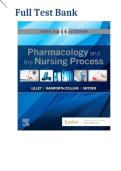 Test Bank For Pharmacology And The Nursing Process 10th Edition By Lilley&comma; Rainforth Collins & Snyder&vert;All Chapters  1-58 Covered 