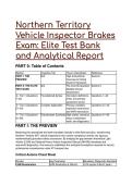 2026&sol;2027 Northern Territory &lpar;NT&rpar; Vehicle Inspector Brakes Exam&colon; 30&plus; Question Elite Test Bank & Study Guide