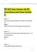 NYC LIC41 Exam 3 Questions with 100- Correct Answers Latest Version Top Rated A&plus;&period;