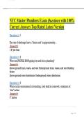 NYC Master Plumbers Exam Questions with 100- Correct Answers Top Rated Latest Version&period;