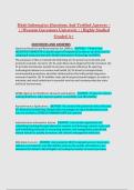 D220 Informatics Questions And Verified Answers &ndash; &NewLine;&vert;&vert;Western Governors University &vert;&vert;Highly Studied  &NewLine;Graded A&plus;  