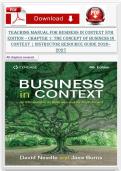 Solution Manual for Business in Context 8th Edition by David Needle & Jane Burns &vert; Complete Chapters 1&ndash;14 Solutions Guide&comma; Answer Key & Exam Prep 2026&ndash;2027
