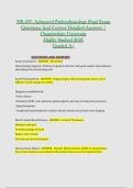 NR 507- Advanced Pathophysiology Final Exam &NewLine;Questions And Correct Detailed Answers &vert; &NewLine;Chamberlain University &NewLine;Highly Studied 2026 &NewLine;Graded A&plus;