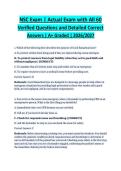 NSC Exam ACTUAL EXAM 2026&sol;2027 &vert; 60 Verified Q&A with Detailed Correct Answers &vert; Guaranteed Pass - A&plus; Graded&NewLine;&NewLine;