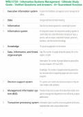 WGU C724 - Information Systems Management - Ultimate Study Guide - Verified Questions and Answers - A&plus; Guaranteed Success