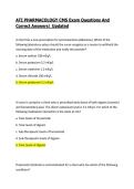 ATI PHARMACOLOGY CMS Exam Questions And Correct Answers&vert; 2026&sol;27 Updated