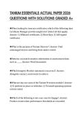 TANIUM ESSENTIALS ACTUAL PAPER 2026&NewLine;QUESTIONS WITH SOLUTIONS GRADED A&plus;