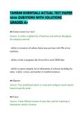 TANIUM ESSENTIALS ACTUAL TEST PAPER&NewLine;2026 QUESTIONS WITH SOLUTIONS&NewLine;GRADED A