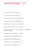 KAPPA ALPHA PSI - CUMULATIVE TEST &ndash; 1 2026 ACTUAL QUESTIONS WITH VERIFIED ANSWERS&period;&NewLine;
