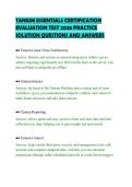 TANIUM ESSENTIALS CERTIFICATION&NewLine;EVALUATION TEST 2026 PRACTICE&NewLine;SOLUTION QUESTIONS AND ANSWER