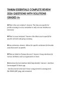 TANIUM ESSENTIALS COMPLETE REVIEW&NewLine;2026 QUESTIONS WITH SOLUTIONS&NewLine;GRADED A&plus;