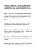 TANIUM ESSENTIALS FINAL SCRIPT 2026&NewLine;QUESTIONS AND ANSWERS GRADED A&plus;