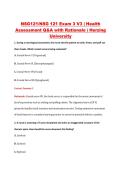 NSG 121 Exam 3 V1&ndash;V3 &vert; NSG121 Exam 3 V1&ndash;V3 &vert; Health Assessment &vert; Herzing University &vert; Complete Exam Bundle with Detailed Verified Answers
