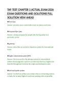 TAP TEST CHAPTER 3 ACTUAL EXAM 2026&NewLine;EXAM QUESTIONS AND SOLUTIONS FULL&NewLine;SOLUTION VIEW AHEAD&NewLine;