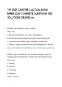 TAP TEST CHAPTER 3 ACTUAL EXAM&NewLine;PAPER 2026 COMPLETE QUESTIONS AND&NewLine;SOLUTIONS GRADED A&plus;