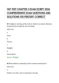 TAP TEST CHAPTER 3 EXAM SCRIPT 2026&NewLine;COMPREHENSIVE EXAM QUESTIONS AND&NewLine;SOLUTIONS 100 PERCENT CORRECT