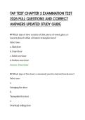 TAP TEST CHAPTER 3 EXAMINATION TEST&NewLine;2026 FULL QUESTIONS AND CORRECT&NewLine;ANSWERS UPDATED STUDY GUIDE