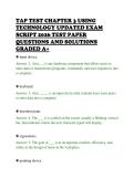 TAP TEST CHAPTER 3 USING&NewLine;TECHNOLOGY UPDATED EXAM&NewLine;SCRIPT 2026 TEST PAPER&NewLine;QUESTIONS AND SOLUTIONS&NewLine;GRADED A&plus;&NewLine;