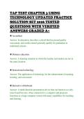 TAP TEST CHAPTER 3 USING&NewLine;TECHNOLOGY UPDATED PRACTICE&NewLine;SOLUTION SET 2026 TESTED&NewLine;QUESTIONS WITH VERIFIED&NewLine;ANSWERS GRADED A&plus;