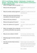 OCR A Level Biology - Module 4 - Biodiversity - Evolution and Disease - Ultimate Study Guide - Verified Questions and Answers - A&plus; Guaranteed Success