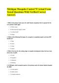 Michigan Mosquito Control 7F Actual Exam Tested Questions With Verified Correct Answers&NewLine;